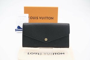 ☆安心の３大保証☆ Aランク ≪LOUIS VUITTON ルイ ヴィトン/二つ折り長財布≫ M61182 アンプラント ポルトフォイユ サラ ノワール 送料込