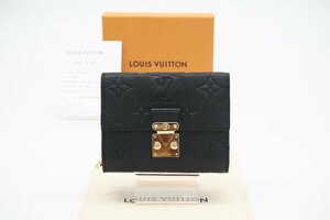 ☆安心の３大保証☆ ABランク ≪LOUIS VUITTON ルイ ヴィトン/三つ折り財布≫ M80880 アンプラント ポルトフォイユ メティス コンパクト 黒