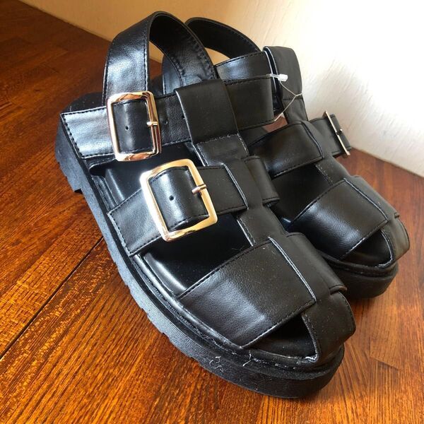 新品 厚底 スポーツ サンダル M 黒 casita カシータ ロング スカート ワンピース などに