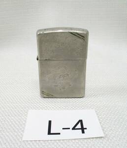 コL-4【着火未確認】ジッポーZIPPO■オイルライター H V 1989年製■ダブルスラッシュ柄 SINCE 1932 U.S.A.■ヴィンテージ■喫煙具 煙草