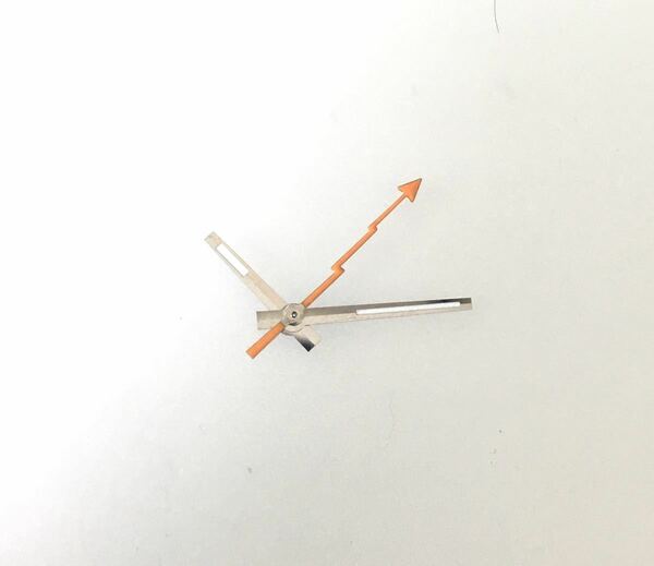 腕時計 修理交換用 針 ハンドセット シルバー×ホワイト イナズマ針 【対応】ETA 2824/2834/2836 社外品