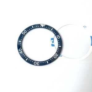 セラミックベゼルインサート ネイビーブルー 紺 シート付属 修理交換用 社外部品 【対応】セイコー 7s26-0030 SKX013 SKX015 SEIKO