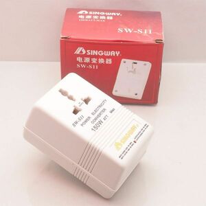 美品 SINGWAY SW-S11 150W 変圧器 110V 220V ステップアップ、ダウン電圧コンバータ 220V-110V、110V-220V デュアルトランス 管17185