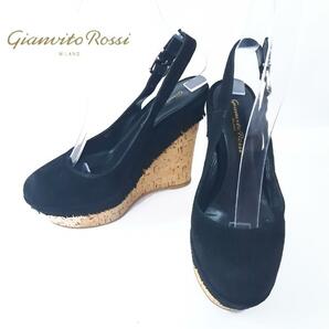 Gianvito Rossi サンダル コルク ウエッジソール スエード