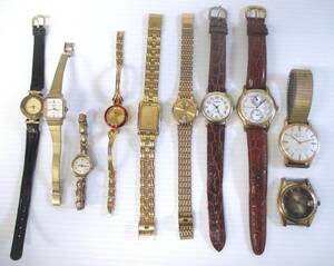 腕時計 セイコーマチック テクノス シチズン 14K など 色々 まとめて セット ゴールドカラー 時計☆seikomatic CITIZEN TECHNOS 