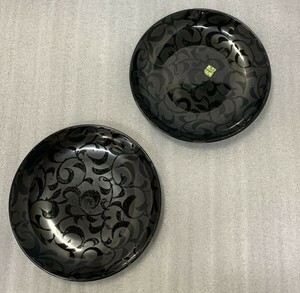 A1060→ 瑞陶 銀彩唐草天ぷら 和食器 皿 陶器 陶磁器