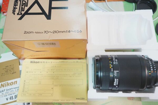 Nikon ニコン　Nikkor 70-210mm F4-5.6 元箱説明書あり　完動品　外観未使用レベルが　訳あり