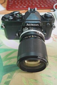 外観良品　Nikon FE ニコン フィルムカメラ ボディ とNikkor35-105F3.5-4.5