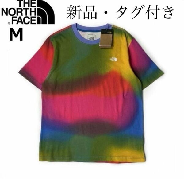ザ・ノースフェイス　Tシャツ　半袖シャツ　メンズM カラフル色　新品　正規品　最新デザイン　THE NORTH FACE