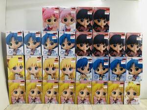 70** almost unopened Qposket Sailor Moon figure set sale including in a package un- possible 