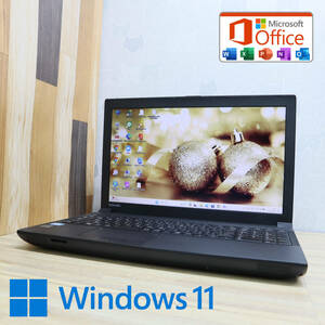 ★超美品 高性能3世代i3！320GB★B553/J Core i3-3110M Win11 MS Office 中古品 ノートPC★P72063