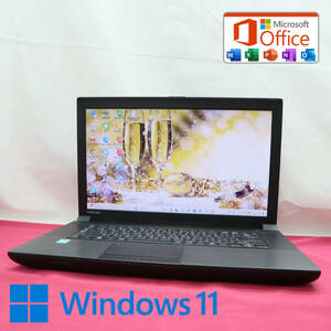 ★超美品 高性能4世代i3！320GB★B554/L Core i3-4000M Win11 MS Office 中古品 ノートPC★P71415