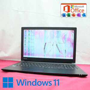 ★中古PC 500GB★B45/H Celeron 3865U Win11 MS Office 中古品 ノートPC★P71690