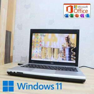 ★美品 高性能3世代i5！320GB★VK27M Core i5-3340M Win11 MS Office 中古品 ノートPC★P72034