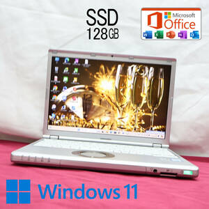 ★完動品 高性能6世代i3！SSD128GB★CF-SZ5 Core i3-6100U Webカメラ Win11 MS Office 中古品 ノートPC★P72622