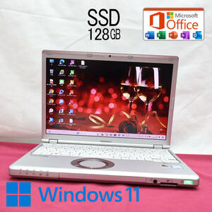 ★完動品 高性能6世代i3！SSD128GB★CF-SZ5 Core i3-6100U Webカメラ Win11 MS Office 中古品 ノートPC★P72968