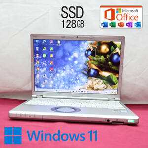 ★完動品 高性能6世代i3！SSD128GB★CF-SZ5 Core i3-6100U Webカメラ Win11 MS Office 中古品 ノートPC★P72985