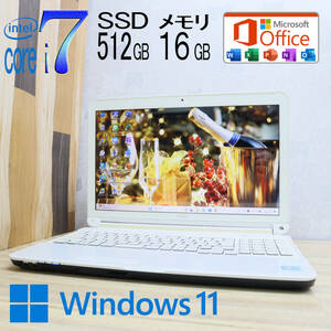 * used PC highest grade 4 core i7! new goods SSD512GB memory 16GB*A77G Core i7-2670QM Web camera Win11 MS Office2019 Home&Business Note PC*P71602