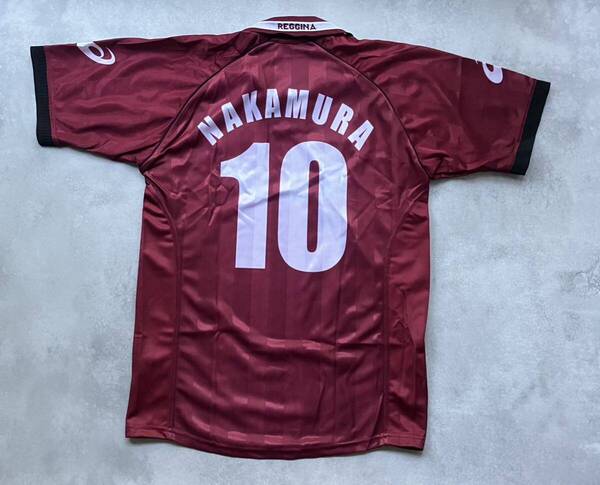 レア 中村俊輔 2002-2003 レッジーナ1914 asics ホームユニフォーム 正規品 タグ付き 昇華プリント