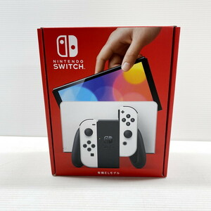 IZU 【中古品】 Nintendo Switch ニンテンドースイッチ 本体 有機ELモデル ホワイト 〈034-240604-AS-03-IZU〉