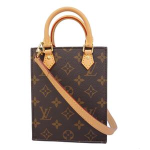 [4ie6293] Louis Vuitton two way bag / monogram /ptitosak pra /M81295/ Brown [ used ] lady's 