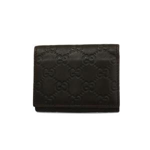 *SALE [4id4258] Gucci card-case / Guccisima /120965/ leather / Brown / silver metal fittings 
