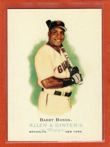 ●バリー・ボンズ　カード　Vol.127　2006TOPPS ALLEN & GINTER'S #100　サンフランシスコ・ジャイアンツ