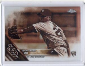 ●オ・スンファン　カード　Vol.8　2016TOPPS CHROME SEPIA REFRACTOR #98　ルーキー　セントルイス・カージナルス　阪神タイガース