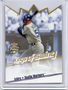 ●イチロー　カード　Vol.2799　2002FLEER FOCUS JERSEY EDITION KINGS OF SWING #10 ダイカット　シアトル・マリナーズ