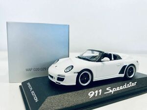 【送料無料】1/43 Porsche特注 Minichamps ポルシェ 911 (997) Speedster スピードスター 2010 White