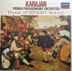 LP盤 ヘルベルト・フォン・カラヤン/Wiener Phil　Dvorak 交響曲8番 Op88