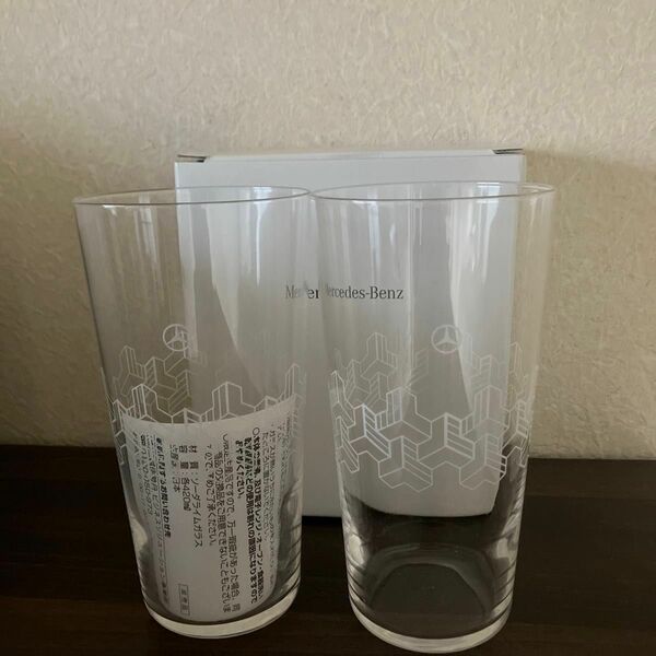 メルセデス・ベンツ　薄づくりグラス　ペア　新品　日本製　ソーダライムガラス　三越伊勢丹