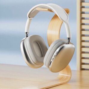 新品　Bluetooth ヘッドフォン　ワイヤレスヘッドフォン　互換品　高音質 ヘッドホン シルバー 音楽 ミュージック