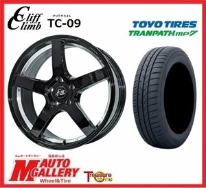 郡山店★サマータイヤホイールSET☆クリフクライム TC-09 18インチ 7.0J 5H114+48&トランパス MP7 225/50R18☆C-HR、カローラクロスなど