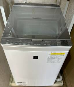 別宅の洗濯乾燥機 SHARP ES-PX10A-S 2017年製 洗濯容量 10.0kg 乾燥容量 5.0kg