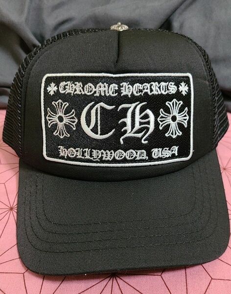 クロムハーツ トラッカーキャップ CH ブラック黒 CHROME HEARTS CH ブラック 帽子 トラッカー ハット