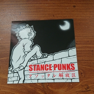  unused sticker * Stan s punk sSTANCE PUNKS not for sale seal 