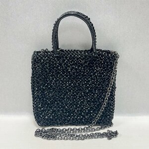 YA1 ANTEPRIMA Anteprima wire bag PVC wire handbag black shoulder bag 