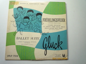 SZ83 米URANIA盤LP グルック/FRUHLINGSFEIER、バレエ組曲 Stefein、カイルベルト 