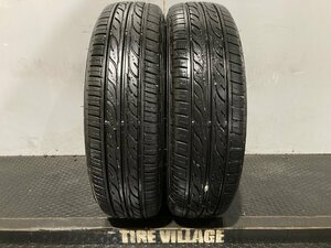 DUNLOP ENASAVE EC202 155/65R14 14インチ 夏タイヤ 2本 20～22年製 バリ溝 N-BOX ミライース スペーシア ルクラ等　(MTH576)