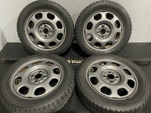 【DUNLOP WINTER MAXX WM01 165/60R15】スタッドレス【SUZUKI ハスラー 純正ホイール 15インチ 4.5J4HPCD100】バリ溝　(MTS234)