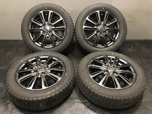 【DUNLOP WM03 155/65R14】スタッドレス【MiLLOUS 14インチ 4.5J4HPCD100+45】21年製 バリ溝 タント ルークス ウェイク等　(VTL102)