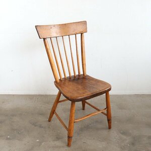  America Vintage wooden dining chair / antique chair Cafe store furniture USA wood interior #602-20-248-242