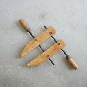 U.S. ヴィンテージ ウッドクランプ / アメリカ製 インダストリアル 工具 木製 締め具 鉄小物 #406-039-717