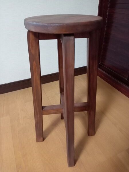 おしゃれスツール ハンドメイド(木製座面)