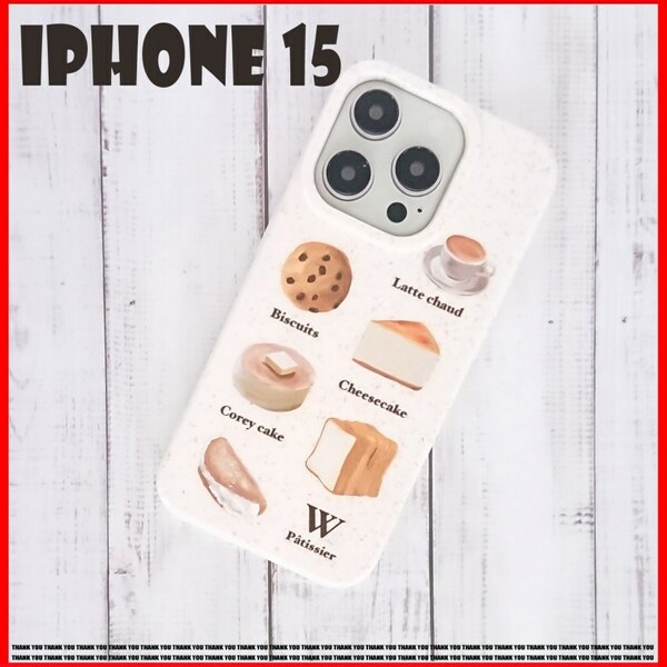 iPhone15 ケース B62 パン シリーズ 新着 未使用 新品 新作 カッコいい ギフト お出かけ 保護 カバー 韓国風 