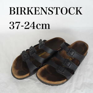 MK6869*BIRKENSTOCK*ビルケンシュトック*レディースサンダル*37-24cm*黒