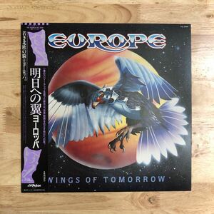 LP 北欧メタルの覇者 1984年名作セカンド!! EUROPE ヨーロッパ/WINGS OF TOMORROW 明日への翼[帯:解説付き:ビクター VIL-6095]