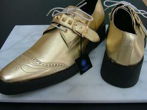  Tornado Mart shoes L leather original leather thickness bottom gold lock punk new goods 