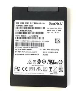 S6060132 SanDisk SATA 256GB 2.5インチ SSD 1点 【中古動作品】